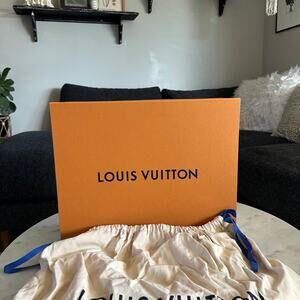 Louis Vuitton Orange Palm Springs MM Backpack Box & Dust Bag